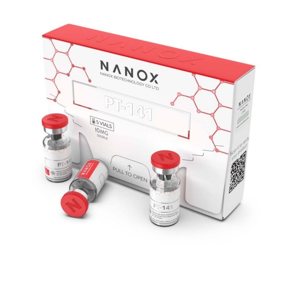 PT-141, 5 VIALS x 10MG	Nanox Nanox